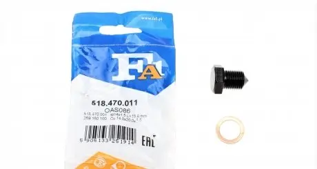 518470011 Болт зливу оливи + шайба VW Caddy/T4 -03 (M14x1.5) FA1 підбір по vin на Brocar