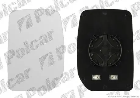 3247556M Стекло правого наружного зеркала FORD TRANSIT, 01- POLCAR підбір по vin на Brocar