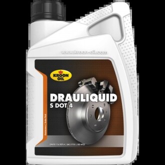 04206 Жидкость тормозная DRAULIQUID-S DOT 4 BRAKEFLUID 1л KROON OIL подбор по vin на Brocar