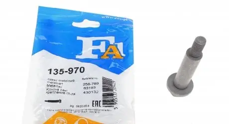 135970 Болт вихлопної системи Ford Fiesta 1.1 89-95 (M10x83) FA1 підбір по vin на Brocar