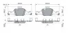 0986424849 Колодки гальмівні (передні) BMW 3 (G20-21/G80-81)/X3-X6 18-/5 (G30/G31/F90)/6 (G32)/7 (G11/G12) 15- BOSCH підбір по vin на Brocar