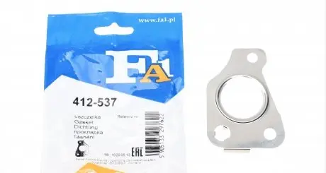 412537 Прокладка турбіни Fiat Doblo 1.3D 07- (трубка на злив масла) FA1 підбір по vin на Brocar