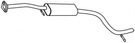 18739 Глушник системи випуску (середній) WALKER підбір по vin на Brocar
