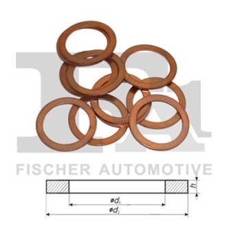 756521010 Podkładka miedziana 12X18X3 woreczek 10 sztuk FA1 підбір по vin на Brocar