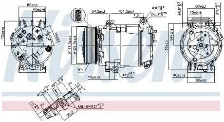 89481 Компресор кондиціонера NISSENS підбір по vin на Brocar