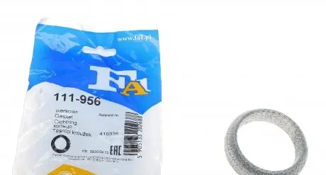 111956 Прокладка труби вихлопної Audi 80/90 1.6 TD 86-91 (51x65x16.6) (кільце) FA1 підбір по vin на Brocar
