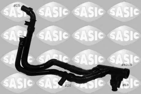 3400046 Шланг гумовий системи охолодження SASIC підбір по vin на Brocar