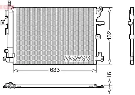 DCN33012 Конденсер кондиціонера DENSO підбір по vin на Brocar