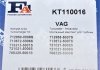 KT110016 Комплект прокладок турбины VW Caddy II 1.9 TDI 96-04 FA1 підбір по vin на Brocar