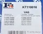 KT110016 Комплект прокладок турбины VW Caddy II 1.9 TDI 96-04 FA1 підбір по vin на Brocar