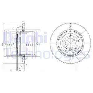 BG3787 Гальмівний диск DELPHI підбір по vin на Brocar