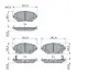 0986424865 Гальмівні колодки TOYOTA P. C-HR 1,2-2,0 16- BOSCH підбір по vin на Brocar