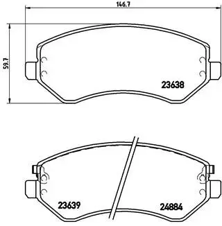 P37007 Тормозные колодки дисковые BREMBO подбор по vin на Brocar