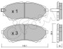 Комплект тормозных колодок, дисковый тормоз 822-610-0 CIFAM