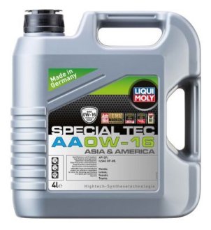 21327 Масло моторное SPECIAL TEC AA 0W-16 4л LIQUI MOLY підбір по vin на Brocar