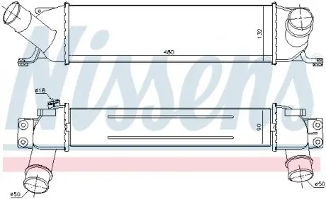 96458 Интеркулер NISSENS подбор по vin на Brocar