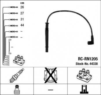 RCRN1205 Комплект проводов зажигания NGK подбор по vin на Brocar