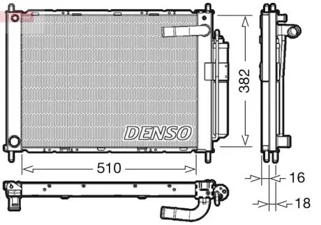 DRM46101 Модуль охолодження DENSO підбір по vin на Brocar
