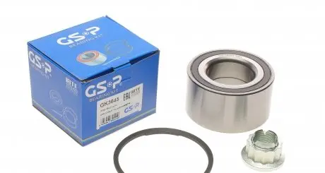 GK3645 Підшипник маточини (передньої/задньої) VW Touareg 02-18/Audi Q7 06-15 (+ABS) (51x96x50) GSP підбір по vin на Brocar