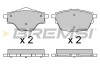 BP3625 Гальмівні колодки зад. Citroen C4/Peugeot 308 II 13- (Bosch) (106x51,9x16,7) BREMSI підбір по vin на Brocar