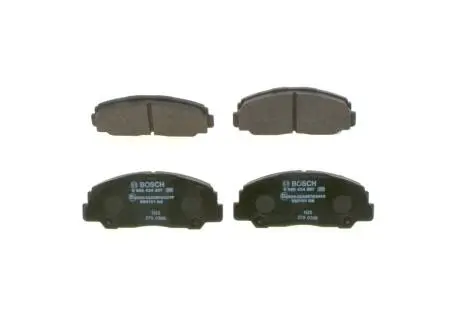 0986424297 Колодки тормозные дисковые BOSCH підбір по vin на Brocar