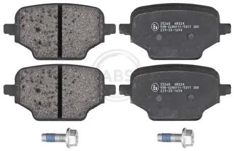 35268 Тормозные колодки дисковые A.B.S. підбір по vin на Brocar