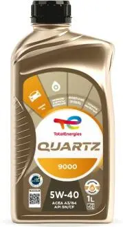213764 Масло моторное QUARTZ 9000 5W-40 1л. TOTAL підбір по vin на Brocar
