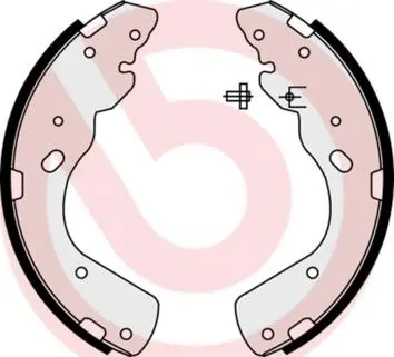 S23576 Тормозные колодки барабанные BREMBO підбір по vin на Brocar