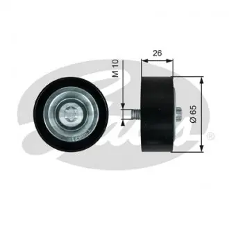 T36621 Ролік MB AB 04-11, GATES, T36621 GATES підбір по vin на Brocar
