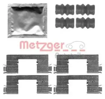 1091798 Монтажный к-кт тормозных колодок METZGER подбор по vin на Brocar