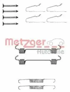 1050808 Монтажный к-кт тормозных колодок METZGER подбор по vin на Brocar