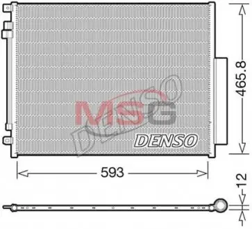 DCN01005 Радиатор кондиционера DENSO подбор по vin на Brocar