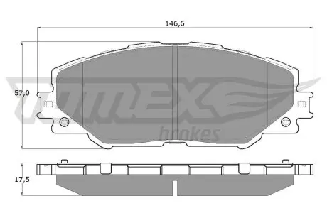 1541 Гальмівні колодки дискові TOMEX підбір по vin на Brocar
