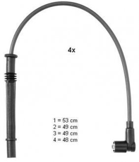 CLS084 Комплект кабелів високовольтних CHAMPION підбір по vin на Brocar