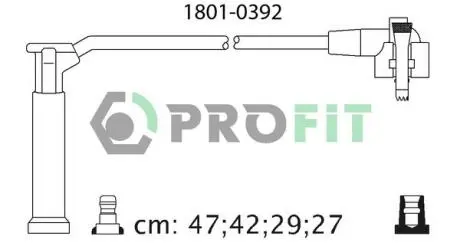 18010392 Комплект кабелей высоковольтных PROFIT подбор по vin на Brocar