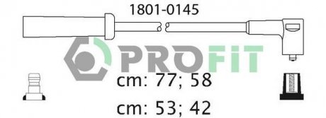18010145 Комплект кабелів високовольтних PROFIT підбір по vin на Brocar