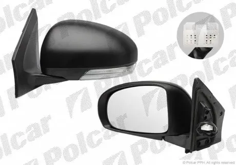 8169524E Дзеркало зовнішнє правий POLCAR підбір по vin на Brocar