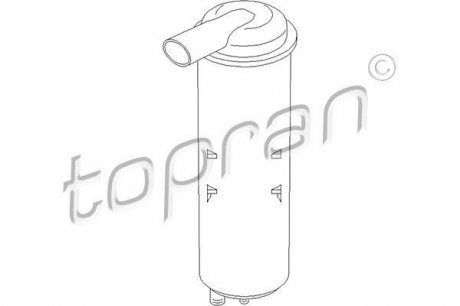 111022 Фильтр с активированным углём, система вентиляции бака TOPRAN підбір по vin на Brocar