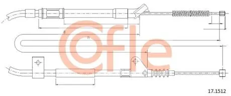 171512 LINKA HAMULCA RĘCZNEGO TOYOTA COFLE подбор по vin на Brocar