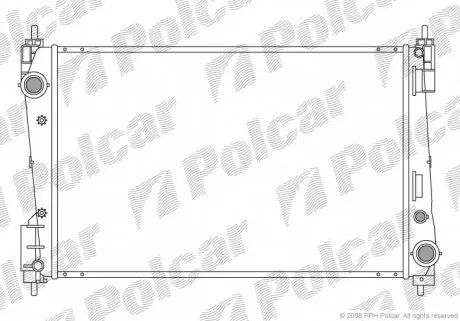5558081 Радіатор охолодження POLCAR підбір по vin на Brocar