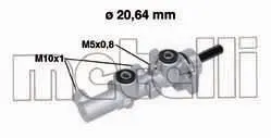 050734 Циліндр гальмівний (головний) Mazda 6 02-07 METELLI підбір по vin на Brocar