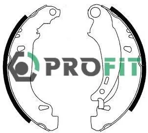 50010576 Колодки гальмівні барабанні PROFIT підбір по vin на Brocar