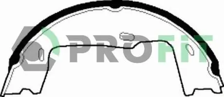 50010227 Колодки тормозные барабанные PROFIT підбір по vin на Brocar
