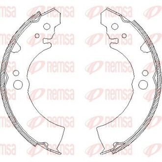 406600 Колодки гальмівні барабанні REMSA підбір по vin на Brocar