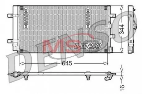DCN32060 Радіатор кондиціонера DENSO підбір по vin на Brocar