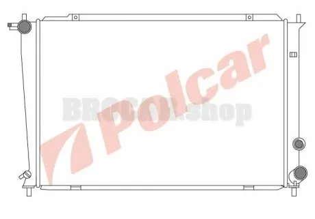 4062081 Радіатор охолодження POLCAR підбір по vin на Brocar