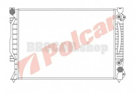 1327082 Радиаторы охлаждения POLCAR підбір по vin на Brocar