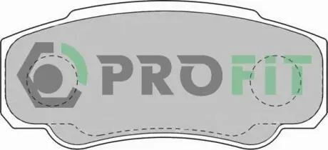 50001480 Колодки гальмівні дискові PROFIT підбір по vin на Brocar