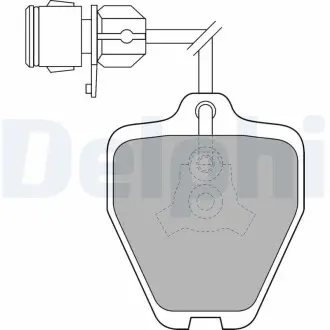 LP1463 Колодки гальмівні дискові DELPHI підбір по vin на Brocar