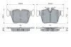 0986424334 Колодки тормозные (задние) MB C-class (W205)/GLC (X253) 15-19 BOSCH підбір по vin на Brocar